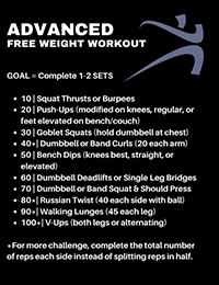 Advanced Free Weight Workouts