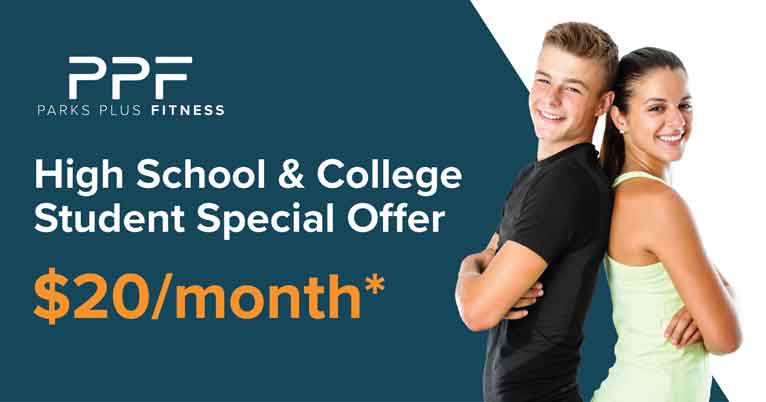 High School & College Student Special Offer, while you are in town for the summer, work our with us!